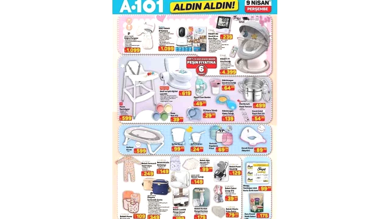 Foto - A101'in 9 Nisan 2026 Aldın Aldın aktüel kataloğu paylaşıldı! İşte A101'in Perşembe aktüel indirim kataloğu