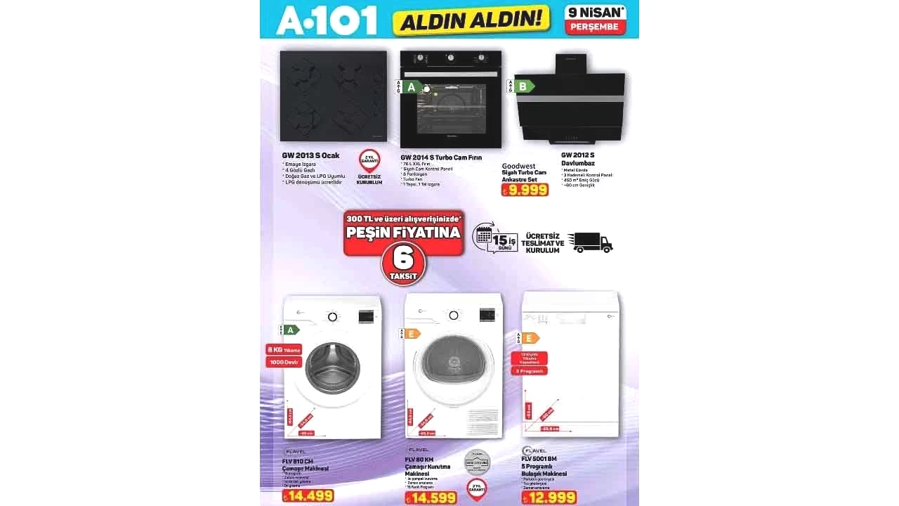 Foto - A101'in 9 Nisan 2026 Aldın Aldın aktüel kataloğu paylaşıldı! İşte A101'in Perşembe aktüel indirim kataloğu