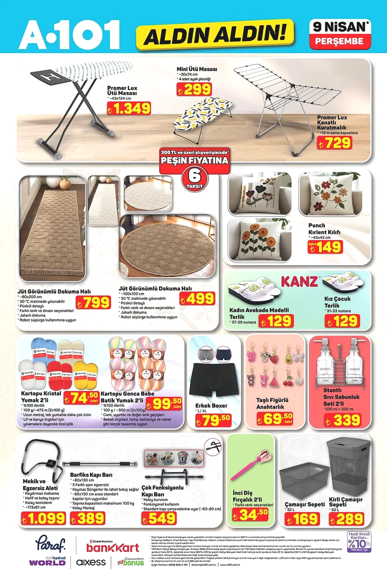 A101de bu hafta neler var? 9 Nisan A101 aktüel ürünler kataloğu
