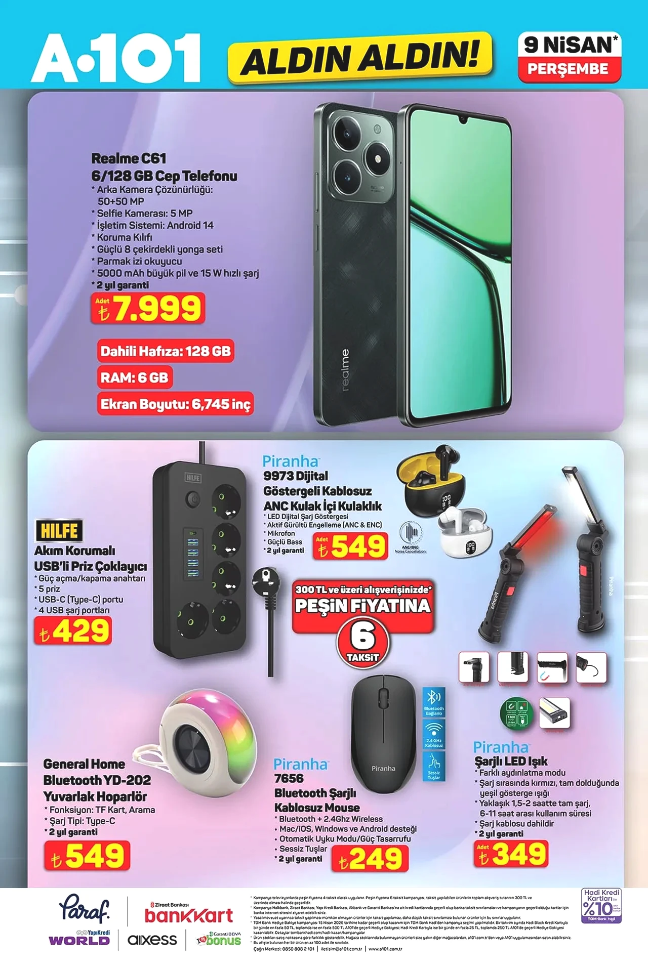 A101de bu hafta neler var? 9 Nisan A101 aktüel ürünler kataloğu