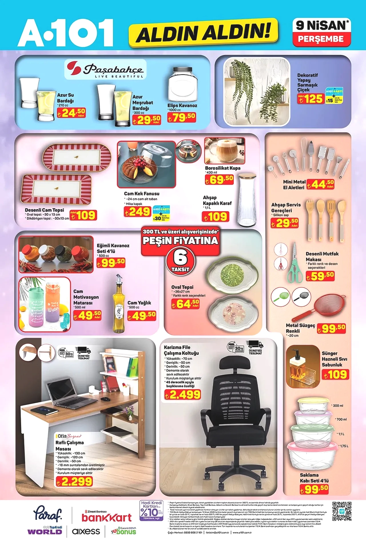 A101de bu hafta neler var? 9 Nisan A101 aktüel ürünler kataloğu