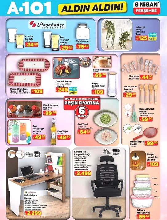 A101 9 Nisan 2026 Aktüel Fiyat Listesi