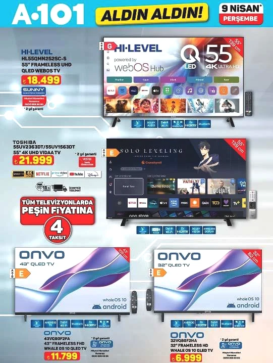 A101 9 Nisan 2026 Aktüel Ürünler Kataloğu Yayınlandı