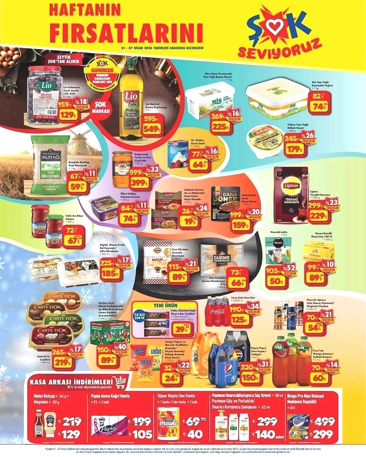 1-7 NİSAN ŞOK AKTÜEL İNDİRİMLERİ