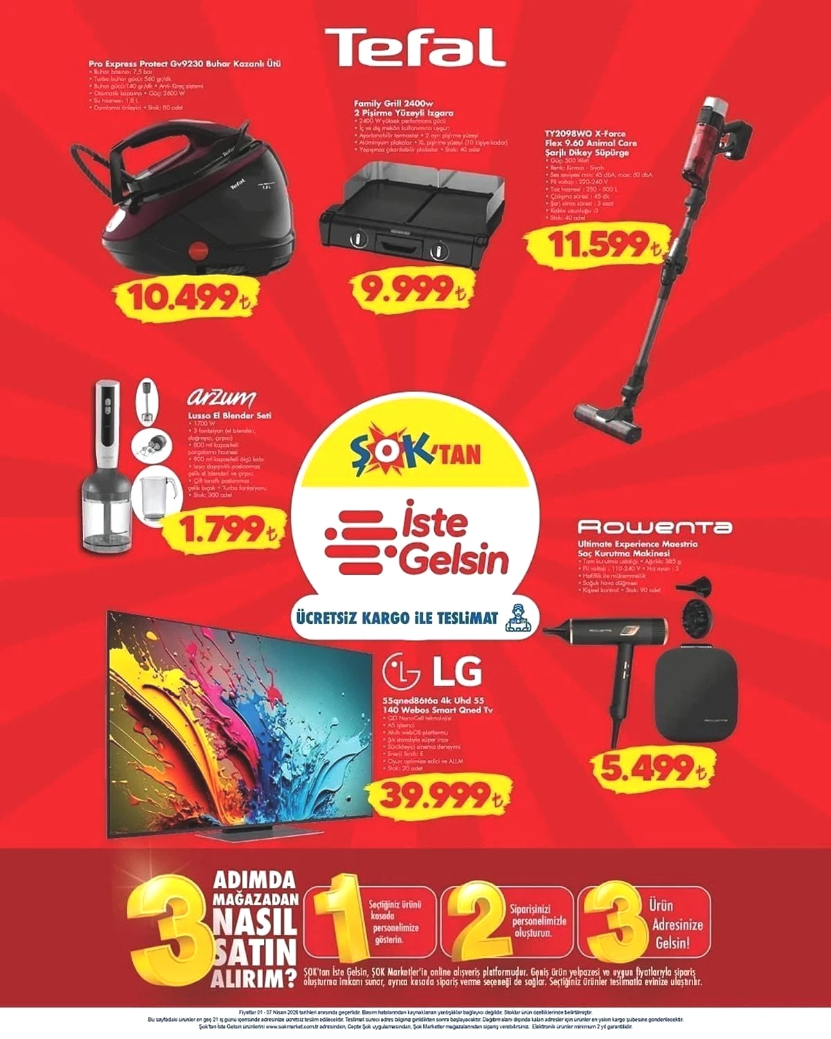 1-7 NİSAN ŞOK AKTÜEL İNDİRİMLERİ