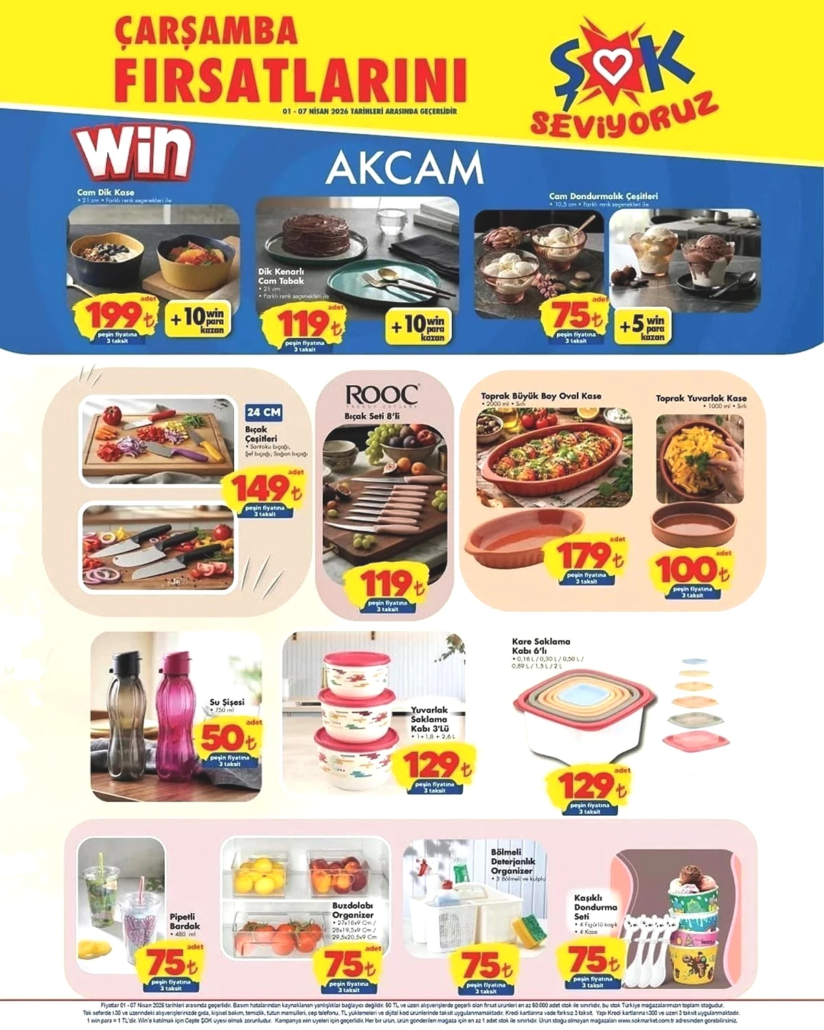 1-7 NİSAN ŞOK AKTÜEL İNDİRİMLERİ