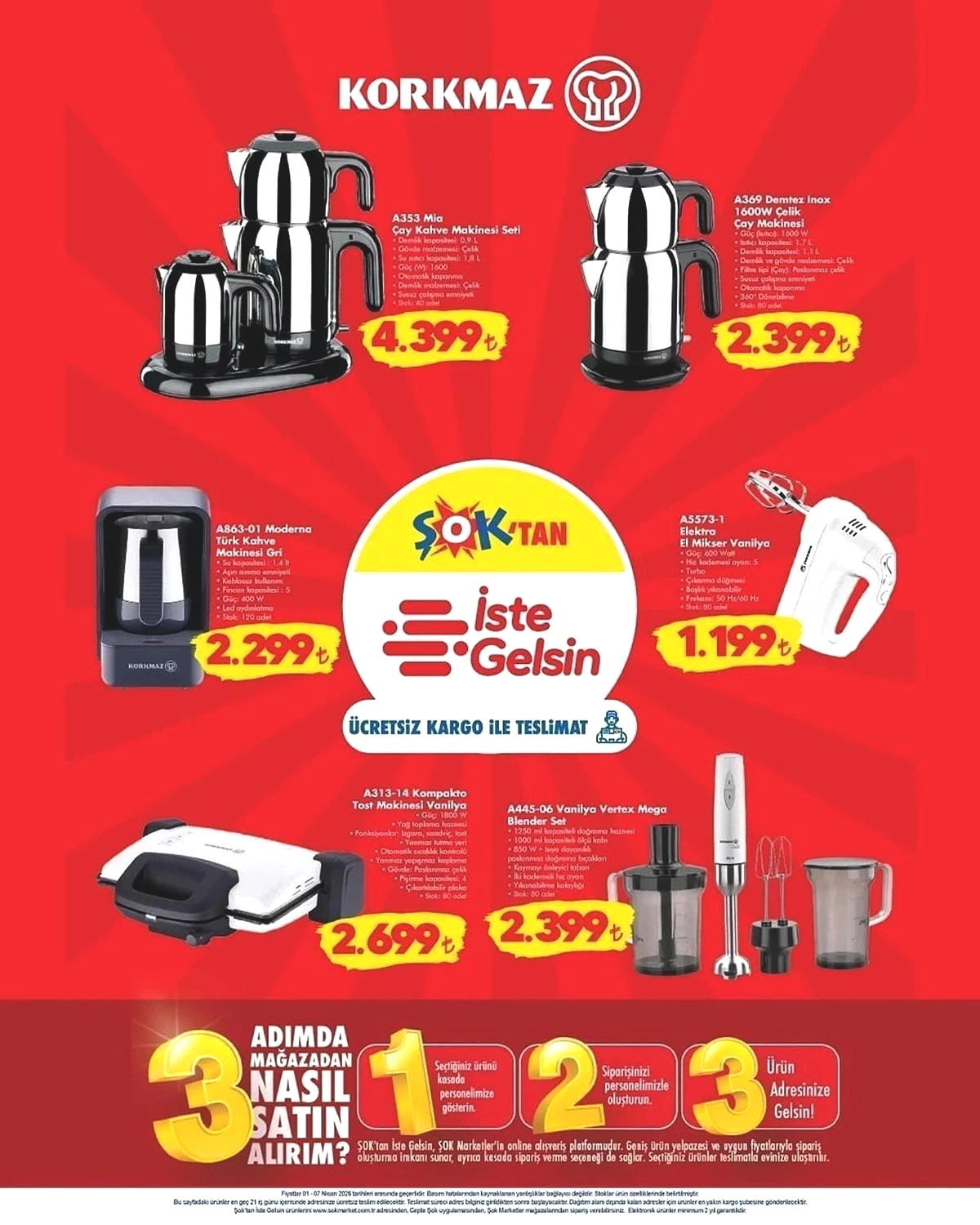 1-7 NİSAN ŞOK AKTÜEL İNDİRİMLERİ