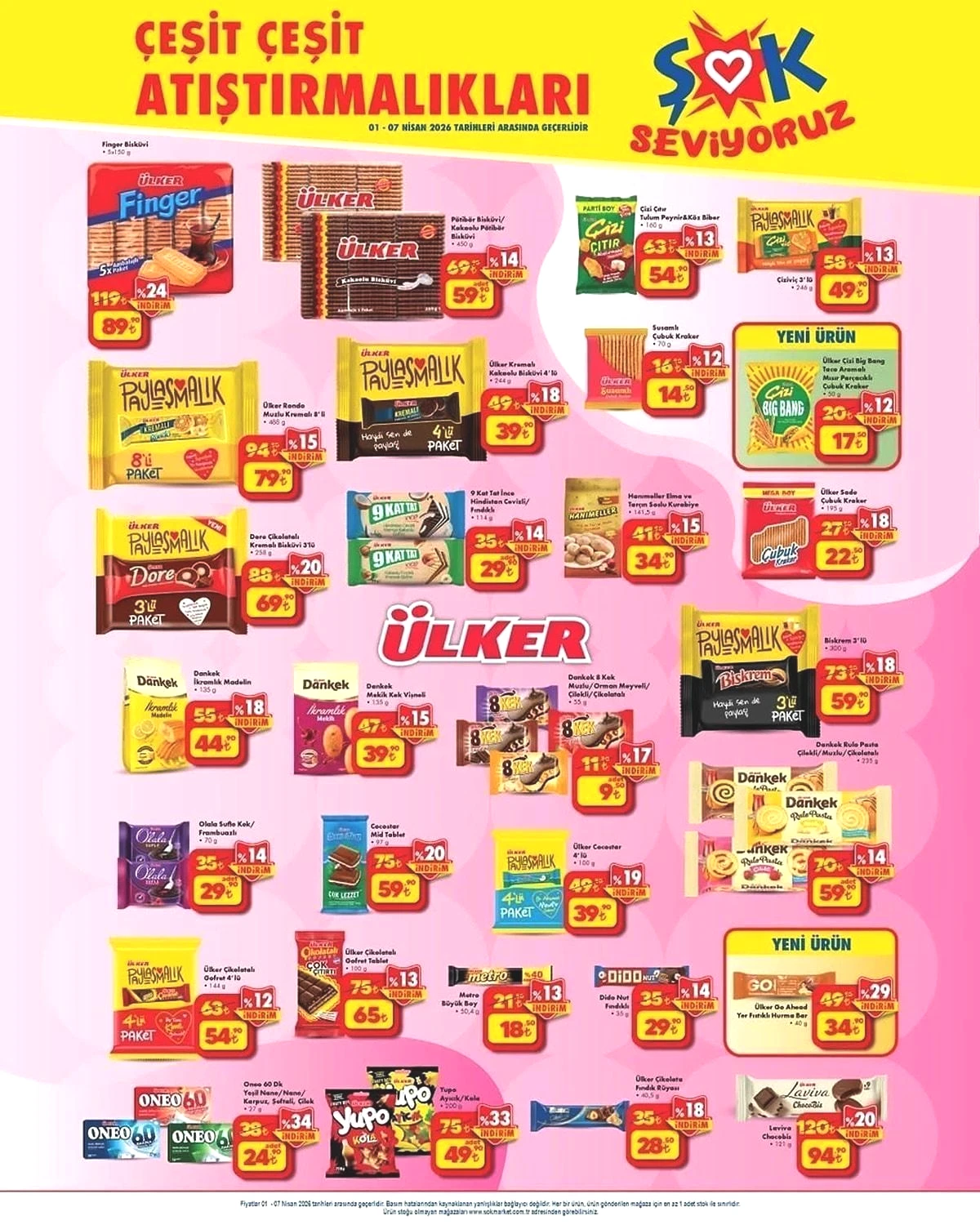 1-7 NİSAN ŞOK AKTÜEL İNDİRİMLERİ