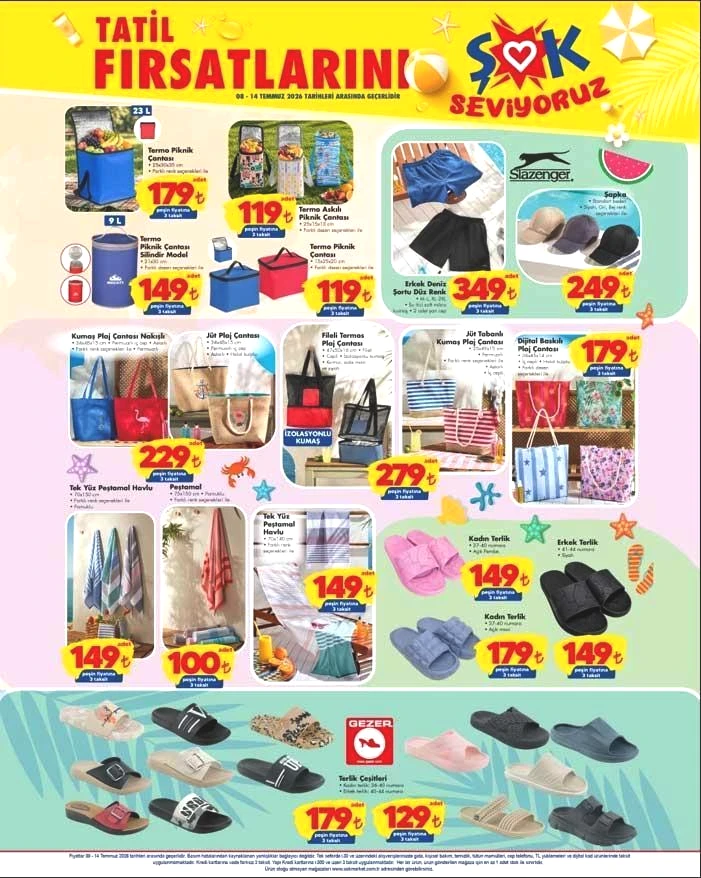 ŞOK 8-14 TEMMUZ AKTÜEL ÜRÜNLER KATALOĞU