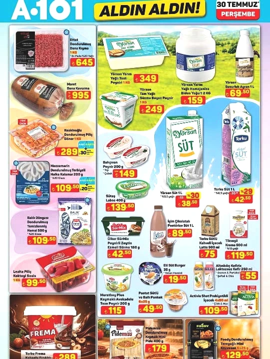 SATIŞTA A101 AKTÜEL KATALOG 30 TEMMUZ 2026 || A101 Aldın Aldın Perşembe afişi yeni neler var A101de bu hafta ankastre set, buharlı kırışıklık giderici, katlanabilir elektrikli scooter, elektrikli moped satışa çıkıyor