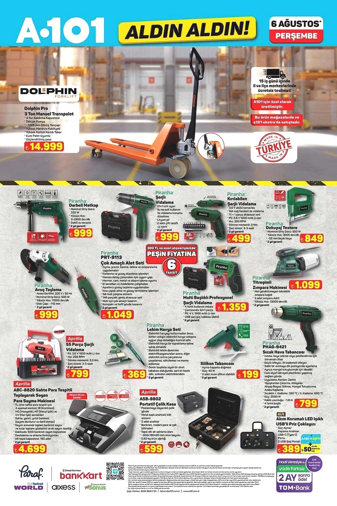 6 AĞUSTOS A101 ALDIN ALDIN AKTÜEL KATALOĞU