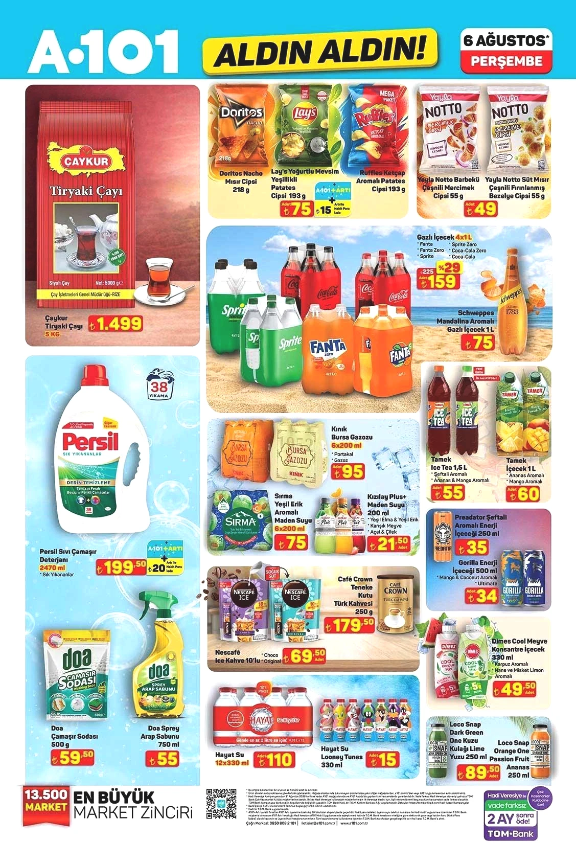 6 AĞUSTOS A101 ALDIN ALDIN AKTÜEL KATALOĞU
