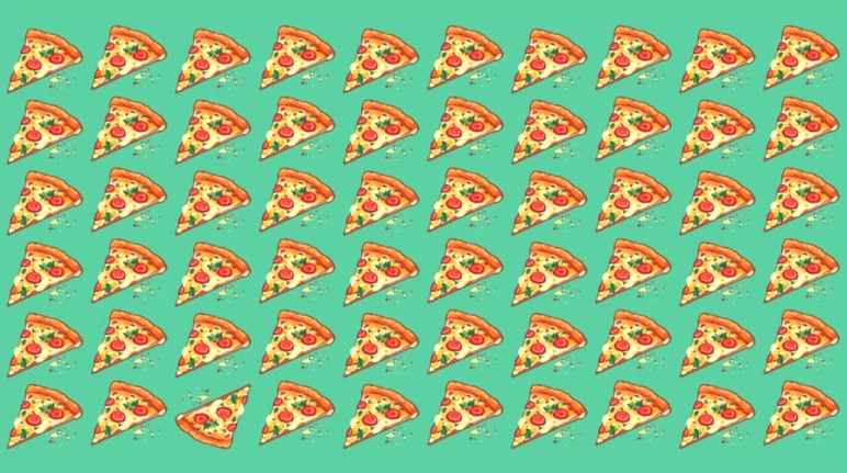 Resimdeki farklı pizzayı yalnızca IQ'su 130 olanlar bulabiliyor - Resim : 1