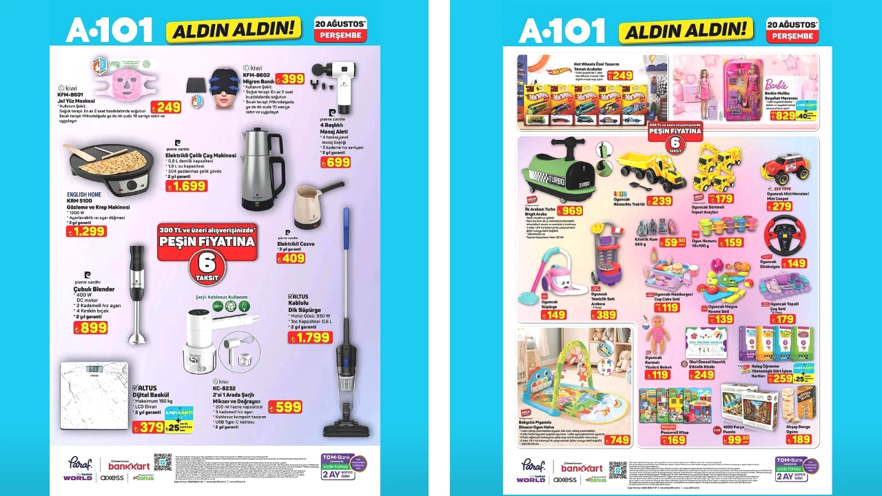 ÇOCUKLAR İÇİN OYUNCAK VE OYUN HAMURU
Çocuklara yönelik ürünler arasında oyuncak süpürge ve oyun hamuru bulunuyor. Oyuncak süpürgenin fiyatı 149 TL olarak belirtilirken, 10x100 gramlık oyun hamuru 159 TL fiyatla listeleniyor.