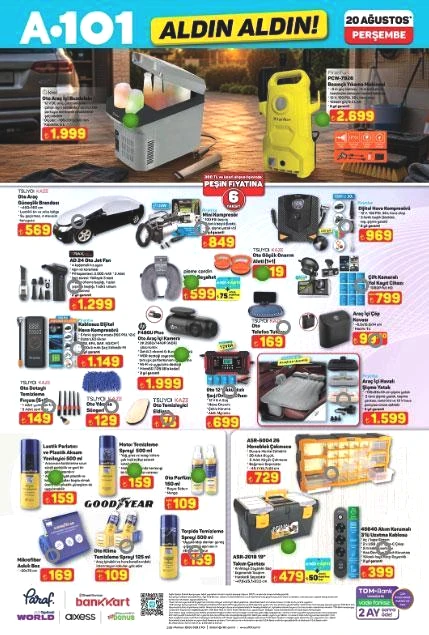 GÜNCEL A101 AKTÜEL KATALOG YENİ ÜRÜNLER: 20 Ağustosta satışta A101de bu hafta hangi ürünler indirime girecek A101 yeni katalog