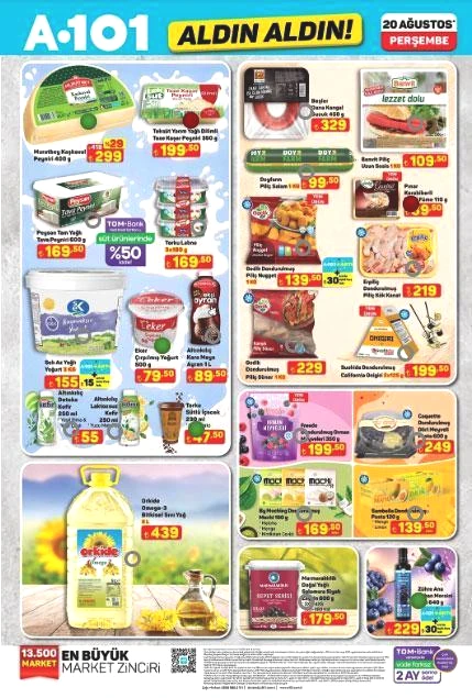 GÜNCEL A101 AKTÜEL KATALOG YENİ ÜRÜNLER: 20 Ağustosta satışta A101de bu hafta hangi ürünler indirime girecek A101 yeni katalog