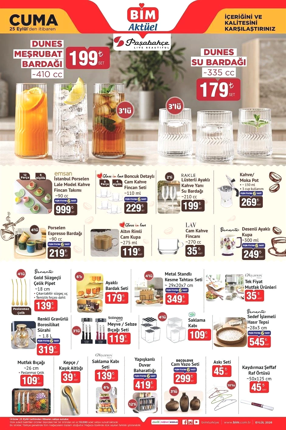 BİM 25 EYLÜL CUMA AKTÜEL ÜRÜNLER KATALOĞU