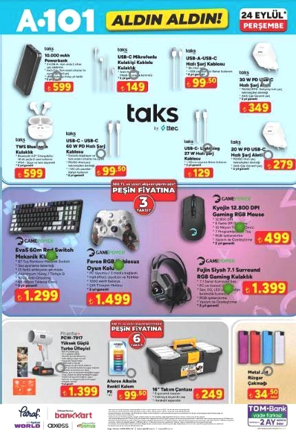 A101 KATALOG BUGÜN SATIŞTA 24 EYLÜL PERŞEMBE: A101 Aldın Aldın bu hafta hangi ürünler indirimde A101 Halı ve Koltuk Yıkama Makinesi, Boyun Masaj Aleti, Kedi ve Köpek Maması...