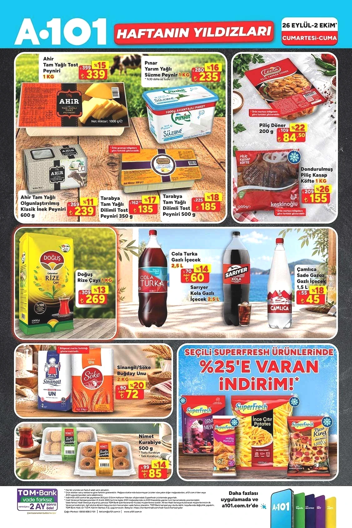 26 EYLÜL-2 EKİM A101 HAFTANIN YILDIZLARI AKTÜEL KATALOĞU