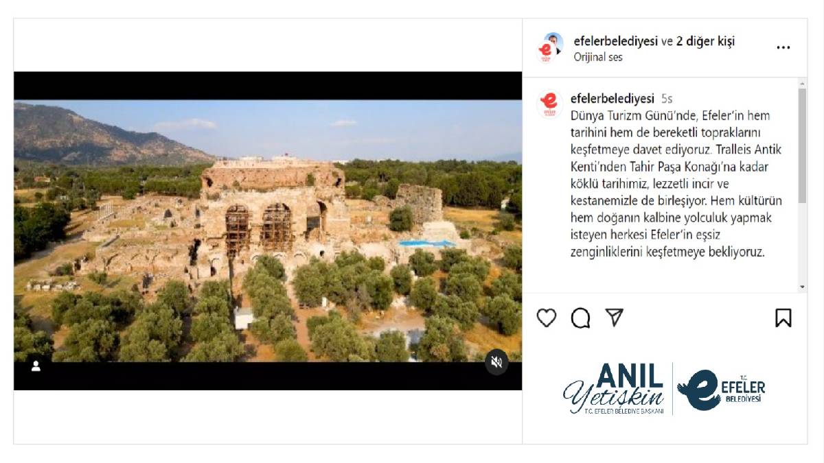 Başkan Yetişkin, Dünya Turizm Günü'nü Anlam Dolu Bir Video ile Selamladı