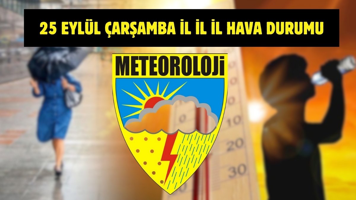 Meteoroloji Açıklama Yaptı! 25 Eylül'de Hava Sıcaklıkları Yükseliyor mu? Türkiye'yi Bekleyen Gelişmeler Burada!