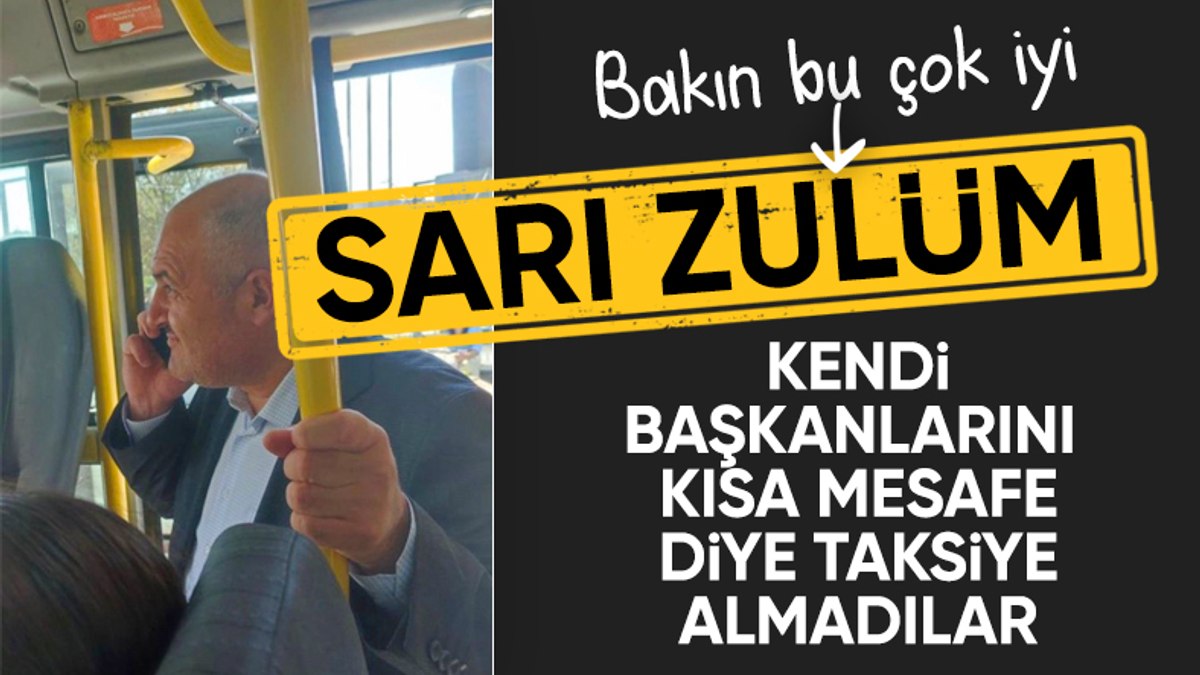 Taksiciler Esnaf Odası Başkanı Eyüp Aksu, minibüste dikkat çekti!